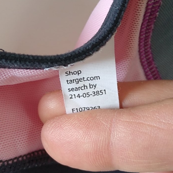 Target Power Shape Max Sports Bra Purple Pink Blk - Picture 4 of 4